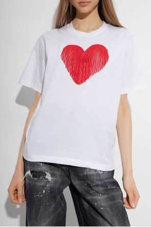 Dsquared2 Victoria Beckham cut-out organic cotton T-shirt