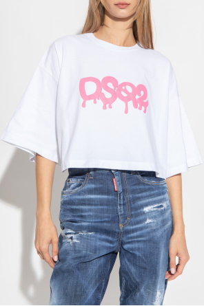 Dsquared2 Cropped oversize T-shirt