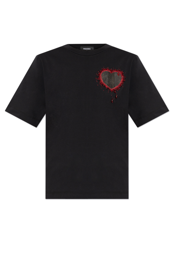 Dsquared2 T-shirt z aplikacją