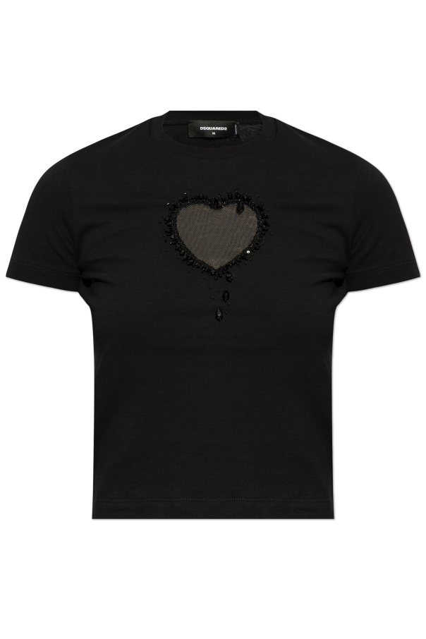 Dsquared2 T-shirt z aplikacją