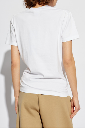 Dsquared2 Camiseta con logo de acabado aterciopelado