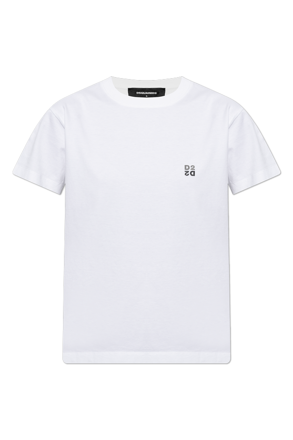 T-shirt with logo appliqué od Dsquared2