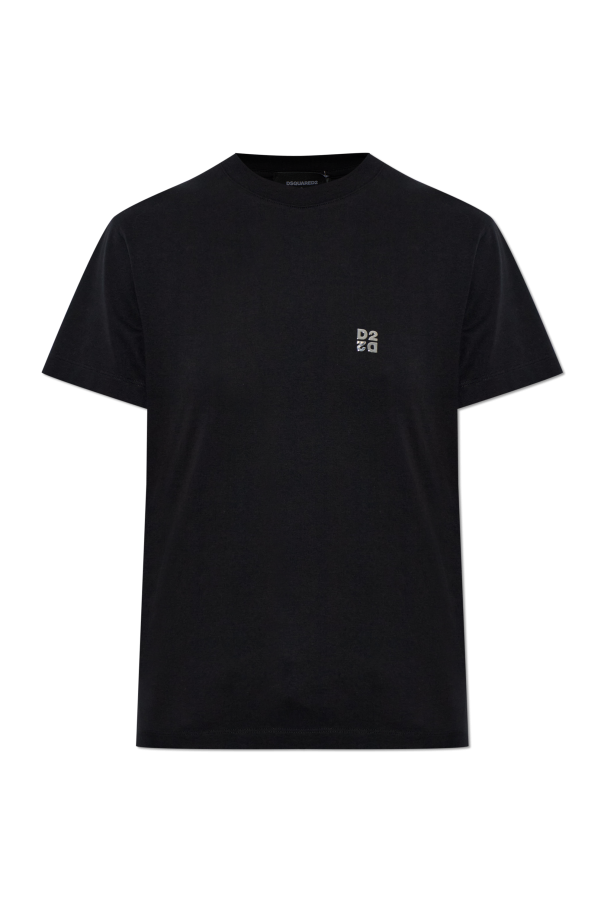 T-shirt with logo appliqué od Dsquared2