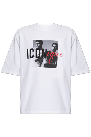 Bawełniany t-shirt z nadukiem