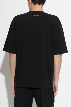 Dsquared2 Bawełniany t-shirt z nadrukiem