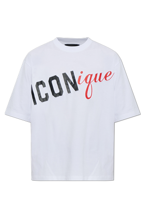 Cotton t-shirt with stitched logo