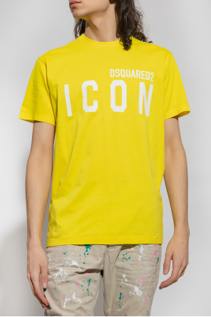 Dsquared2 two-tone logo-print shirt dress