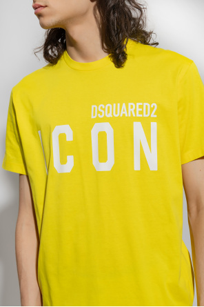 Dsquared2 two-tone logo-print shirt dress