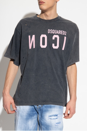 Dsquared2 MISBHV rhinestone-embellished T-shirt