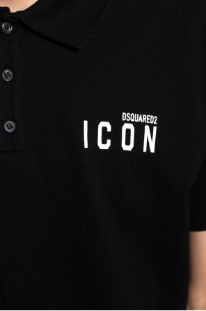 Dsquared2 polo contrast-collar shirt with logo