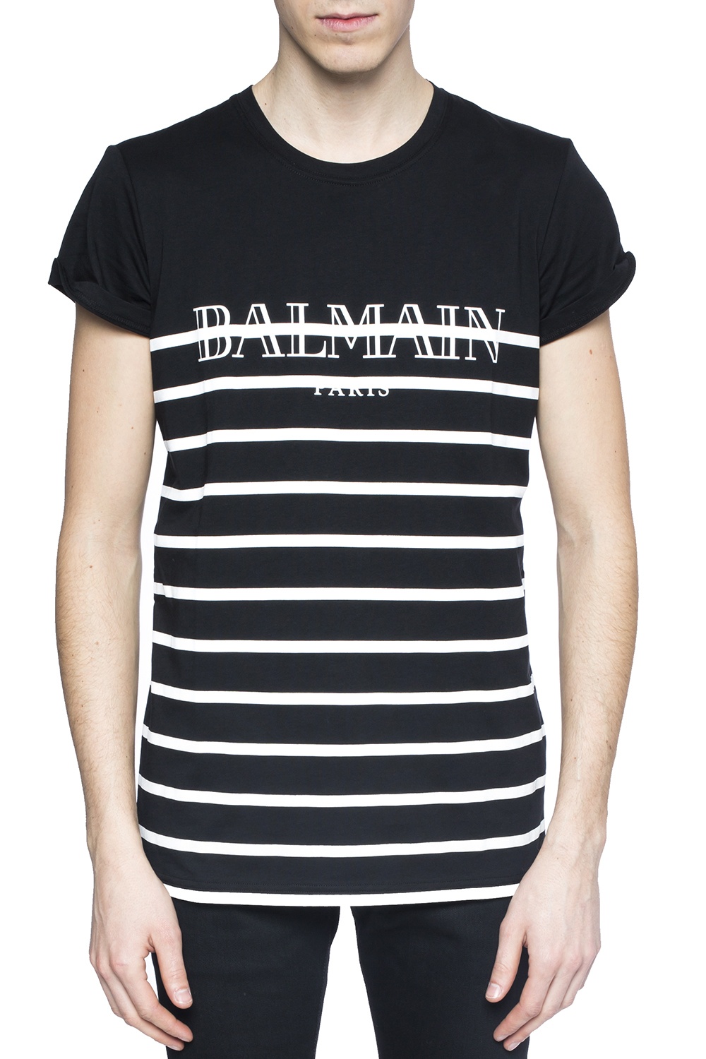 balmain striped shirt