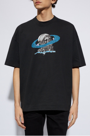 AllSaints T-shirt z nadrukiem ‘Saturnalien’