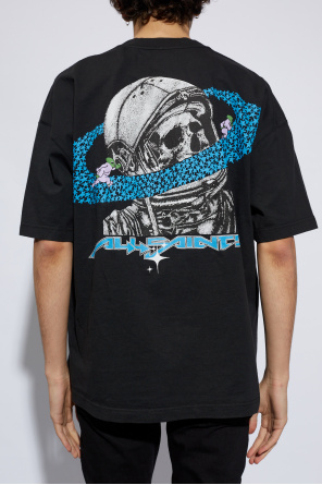 AllSaints T-shirt z nadrukiem ‘Saturnalien’