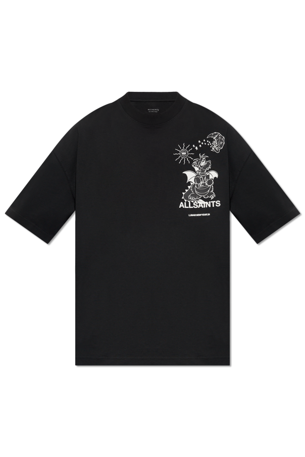 AllSaints T-shirt z nadrukiem ‘Serenade’