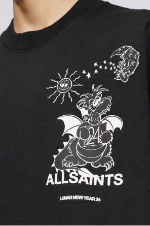 AllSaints T-shirt z nadrukiem ‘Serenade’