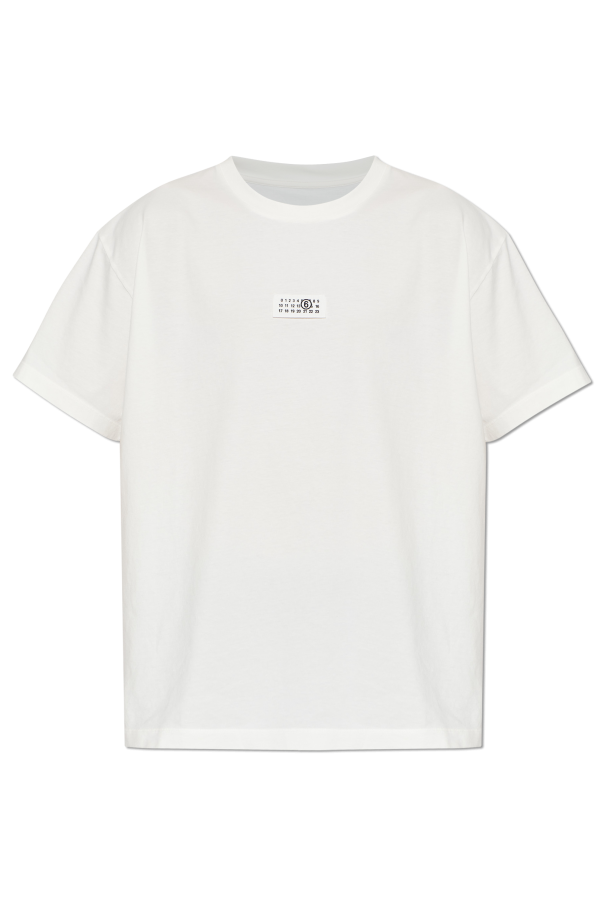 T-shirt with logo patch od MM6 Maison Margiela