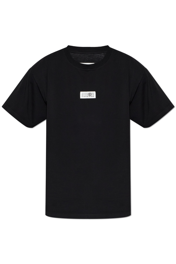 T-shirt with logo patch od MM6 Maison Margiela