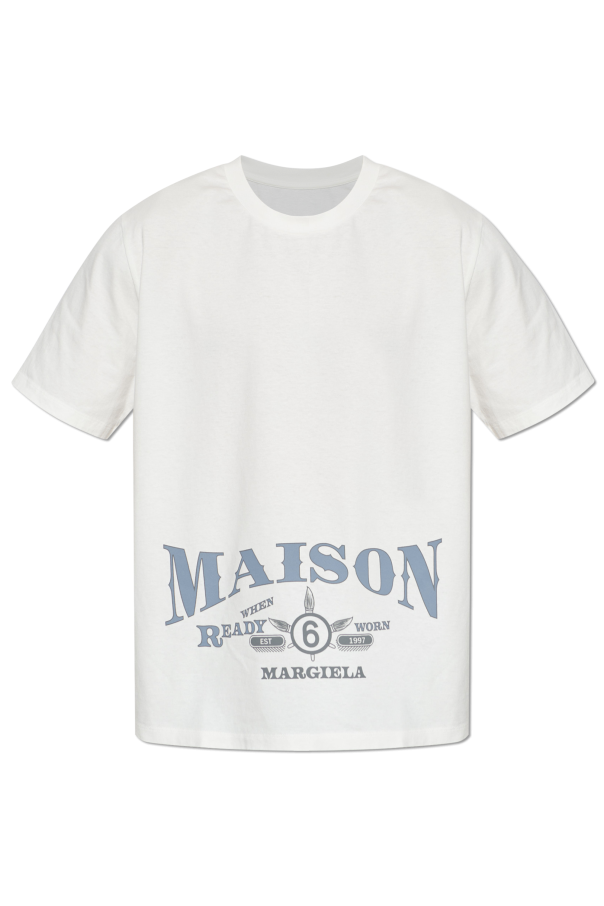 T-shirt with printed logo od MM6 Maison Margiela
