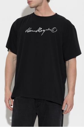 MM6 Maison Margiela T-shirt z nadrukowanym logo