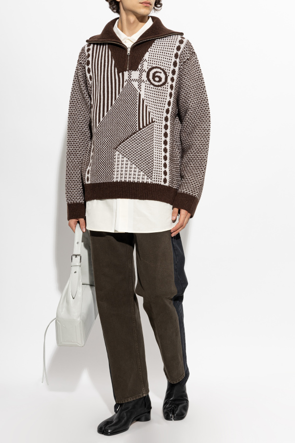 MM6 Maison Margiela Sweater with a stand-up collar