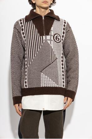 MM6 Maison Margiela Sweater with a stand-up collar