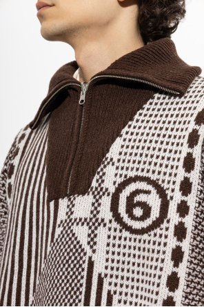 MM6 Maison Margiela Sweater with a stand-up collar