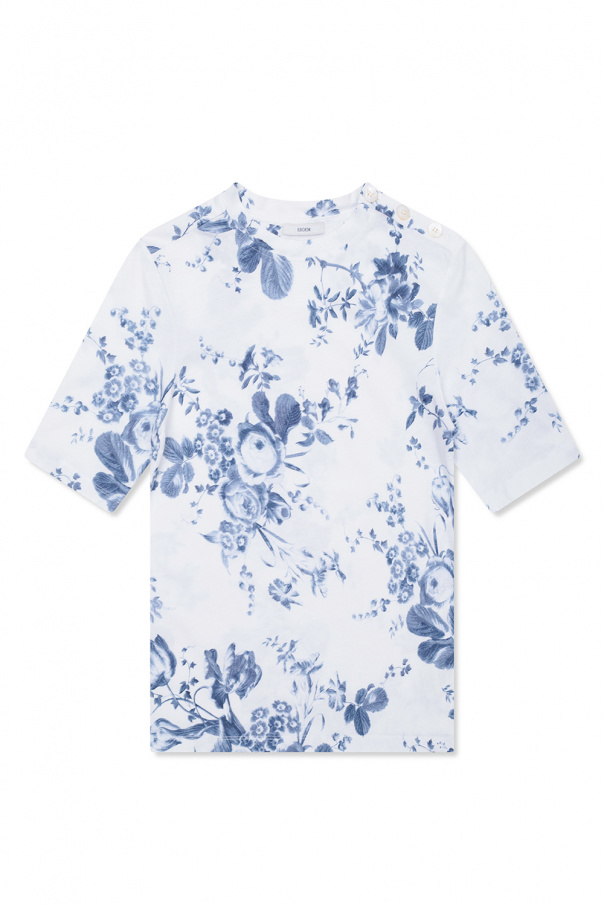 Erdem ‘Sophia’ T-shirt with floral Gabbana