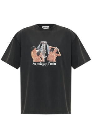 T-shirt com estampado colorido