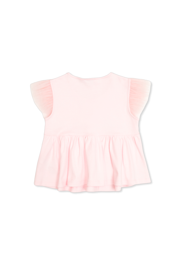 Self Portrait Kids Dress with butterfly motif
