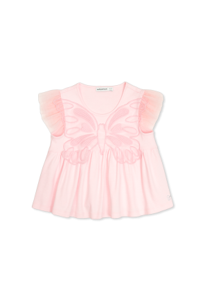 Dress with butterfly motif