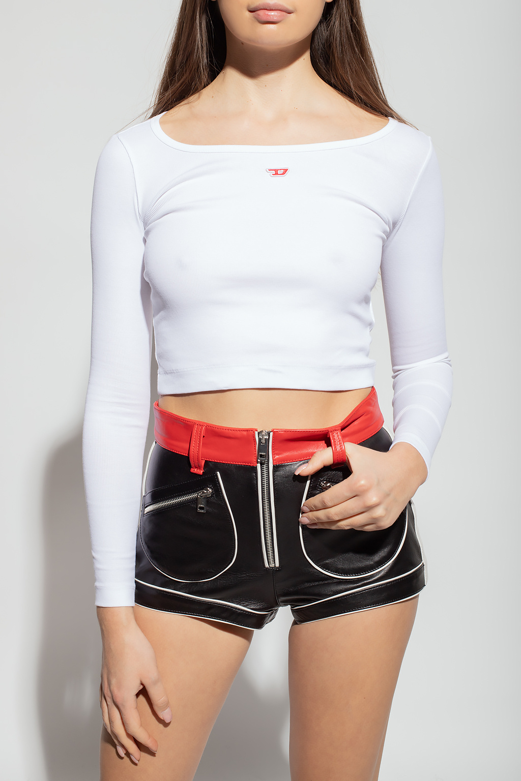 Diesel ‘T-Ballet’ top with logo