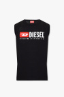 Diesel BLACK ‘T-BISCO-DIVSTROYED’ sleeveless T-shirt