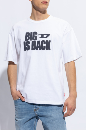 Diesel T-shirt z nadrukiem ‘T-BOXT-BACK’