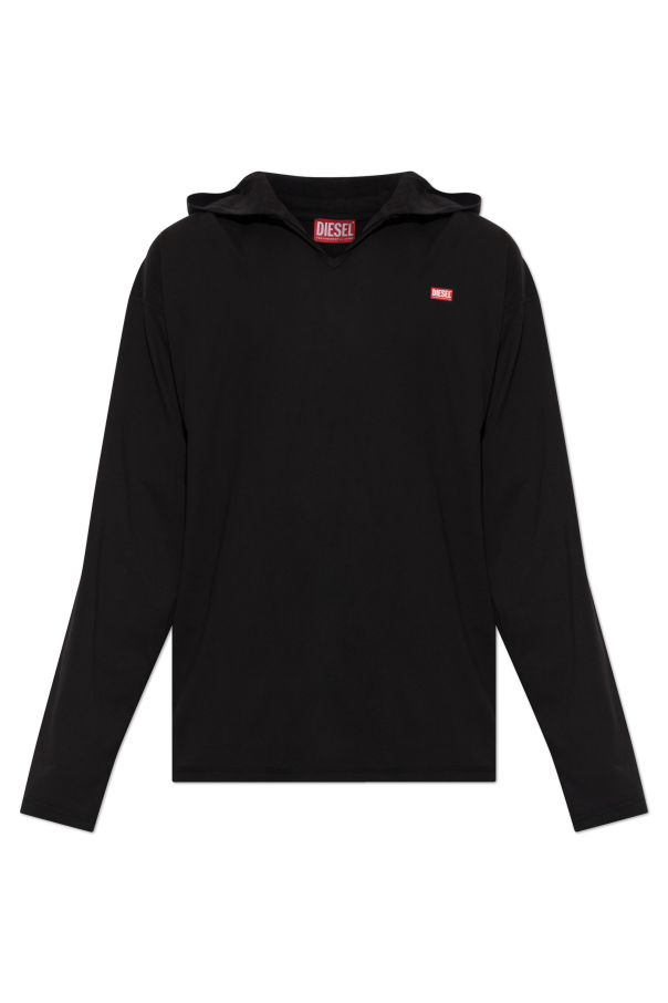 T-shirt ‘T-BOXT-LS-HOOD-CHECK’ od Diesel
