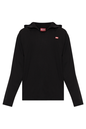 T-shirt ‘T-BOXT-LS-HOOD-CHECK’