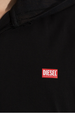 Diesel T-shirt ‘T-BOXT-LS-HOOD-CHECK’