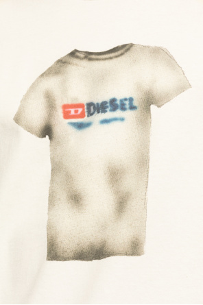 Diesel T-shirt z nadrukiem ‘T-BOXT-N12’