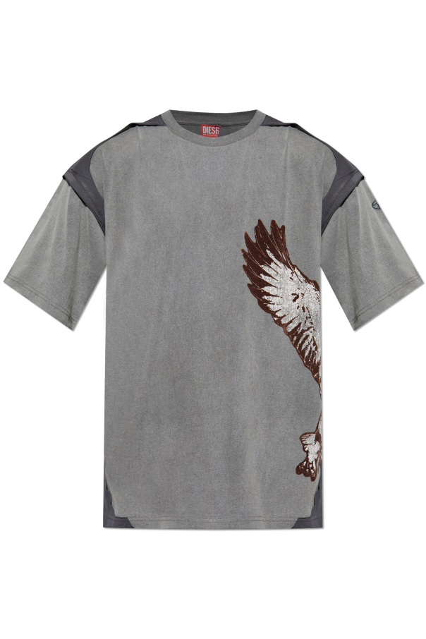 T-shirt ‘T-BOXT-PEELOFF’ od Diesel