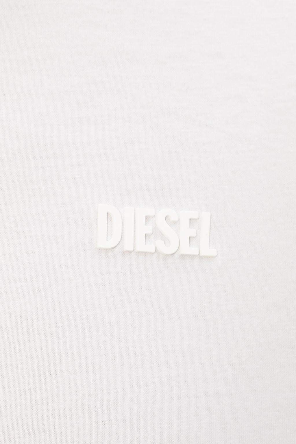 Diesel Balmain flocked-logo cropped T-shirt
