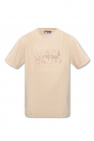 T-Shirt mit Polokragen in Beige