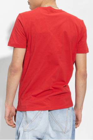 Diesel ‘T-DIEGOR’ T-shirt arancione with logo