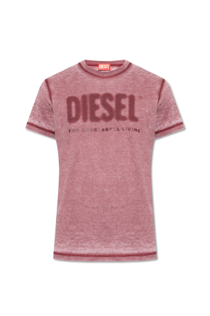 T-shirt z logo ‘t-diegor’ od Diesel