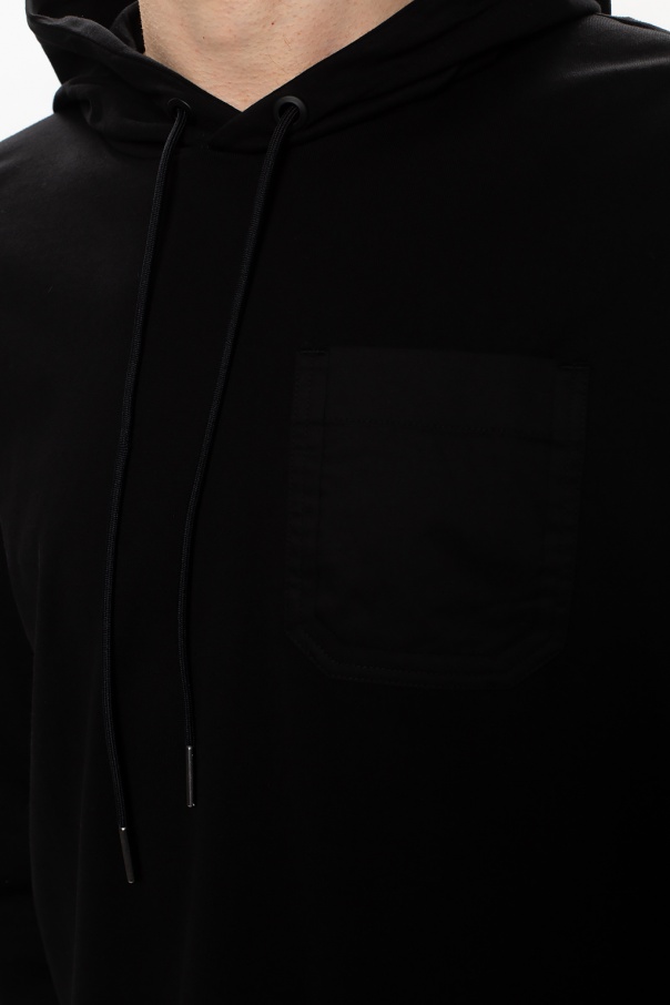 Black RTECH EVO hooded jacket with long sleeve zip