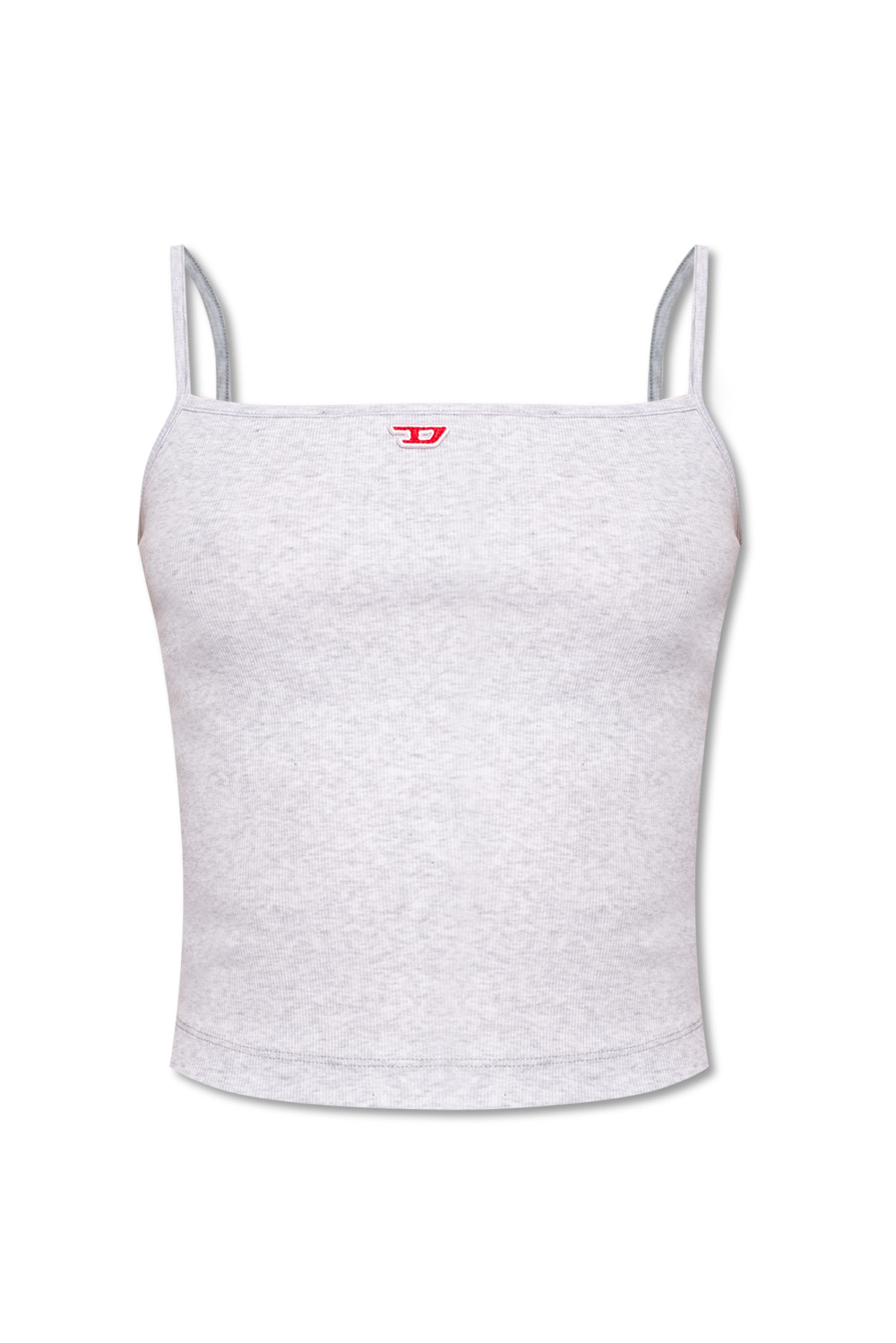 Diesel white bandeau top with cut-out D