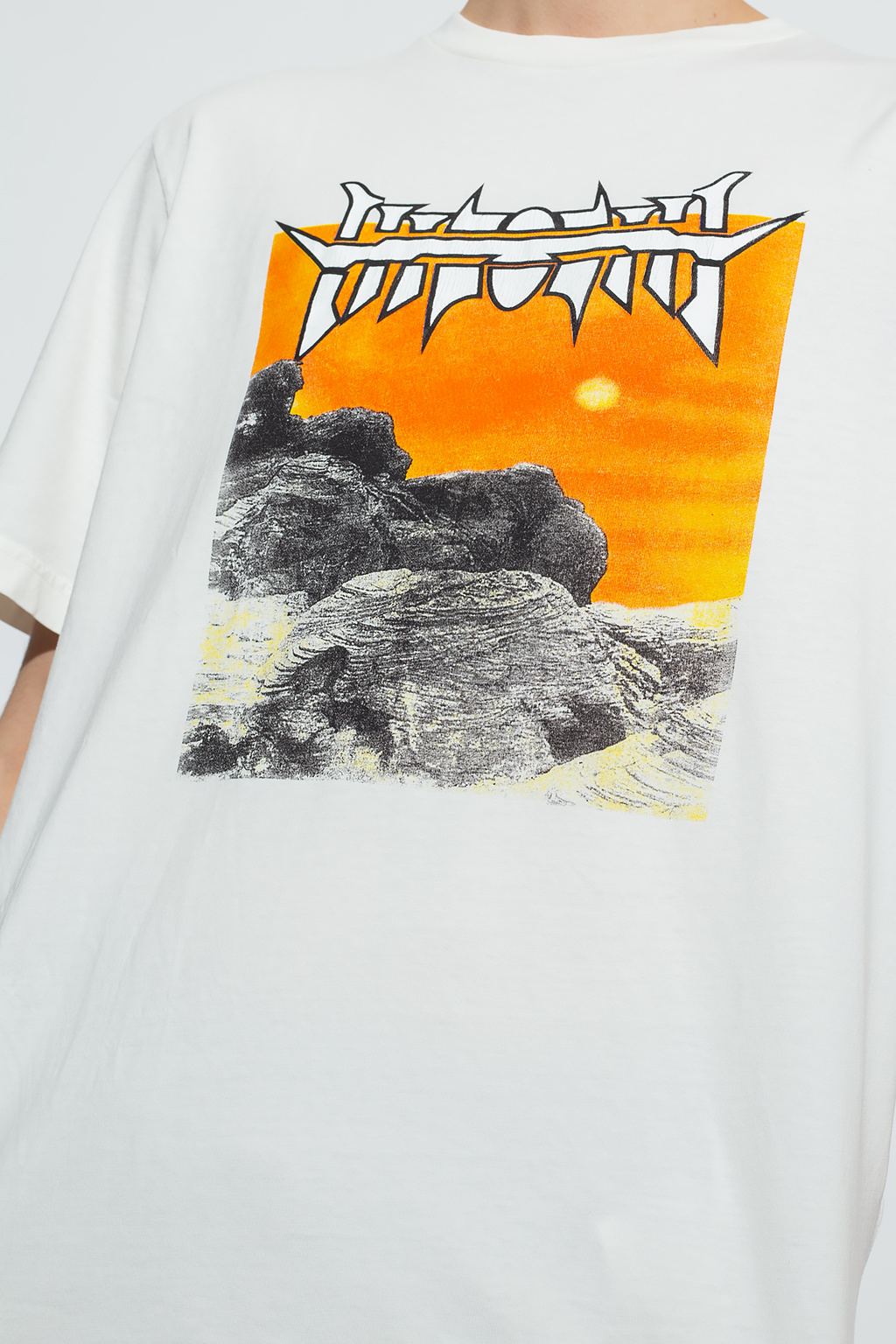 StclaircomoShops | Men\'s Just\' 1 printed melange shirt T shirt on Clothing - 2 | \'T - white vsct Diesel t - clubwear anthracite