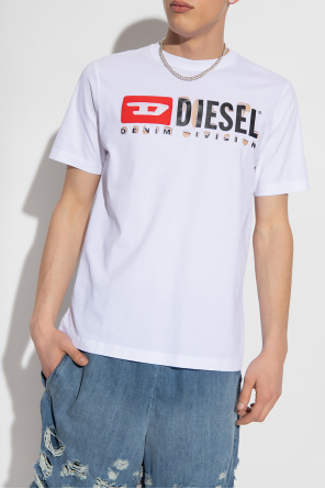 Diesel ‘T-JUST-DIVSTROYED’ T-shirt chemise with logo