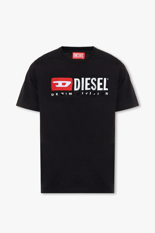 Diesel ‘T-JUST-DIVSTROYED’ T-shirt midi with logo