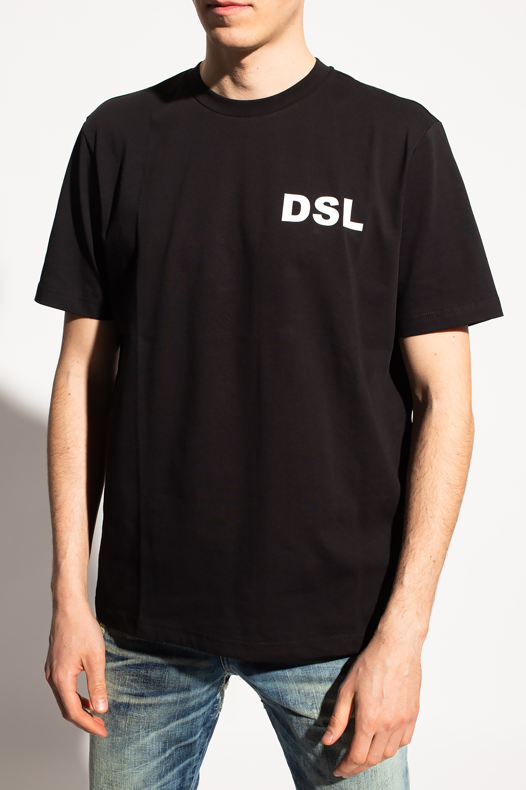 DSL Gray T shirt Black Logo