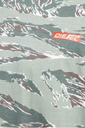 Diesel 'Weekday Sabra Set van 2 cropped T-shirts van organisch katoen in zwart en wit