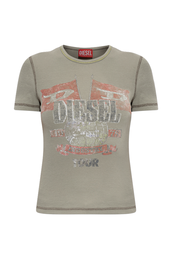T-shirt ‘T-MARSY-RIB’ od Diesel